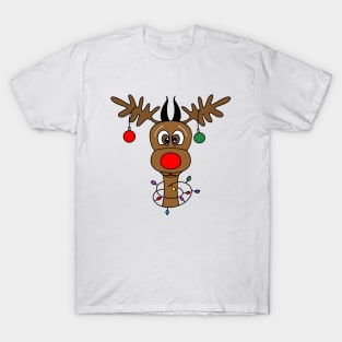 Reindeer Christmas Tree Ornaments T-Shirt